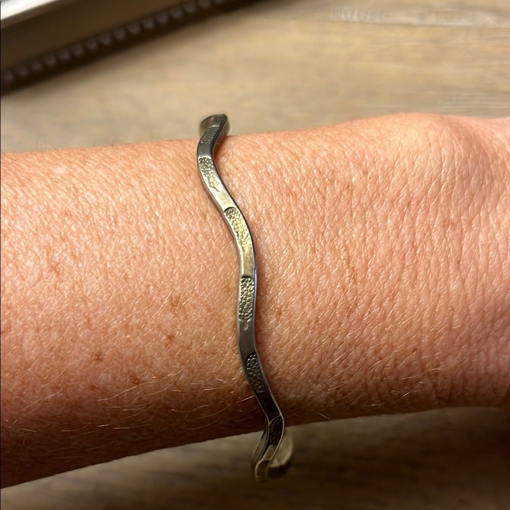 Sterling Silver Wave Bracelet